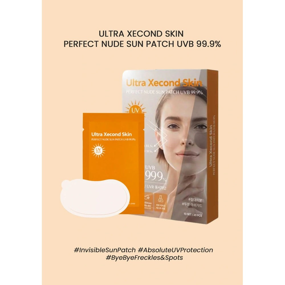 ULTRA XECOND SKIN [ULTRA XECOND SKIN] Perfect Nude Sun Patch UVB 99.9% (1 Box = 20 Patches) - ULTRA XECOND SKIN