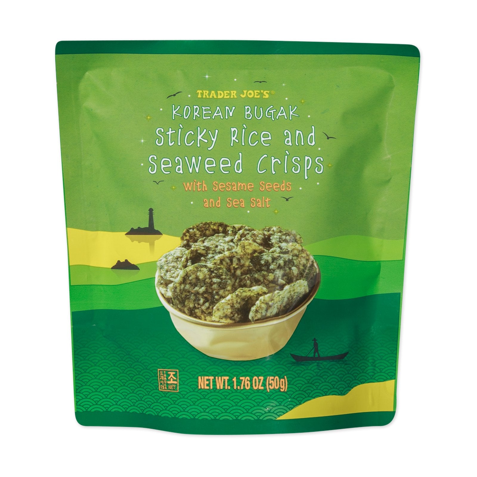 Korean Bugak Sticky Rice and Seaweed Crisps