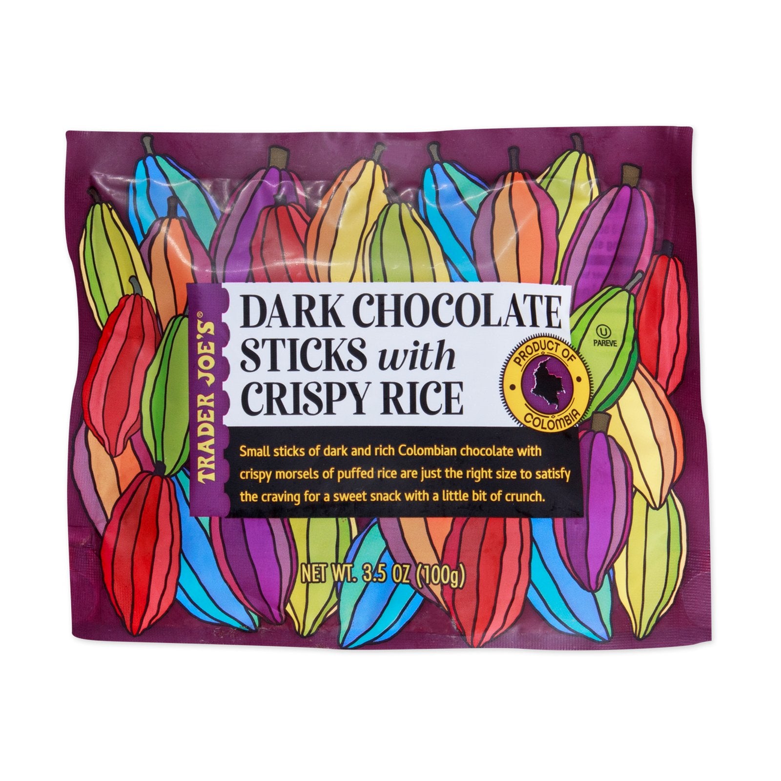 Dark Chocolate Sticks with Crispy Rice