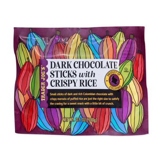 Dark Chocolate Sticks with Crispy Rice