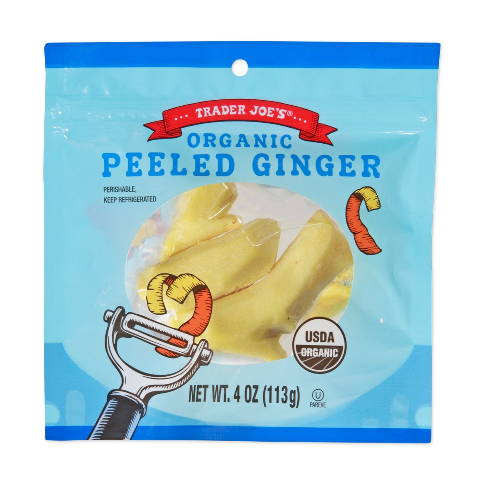 Organic Peeled Ginger