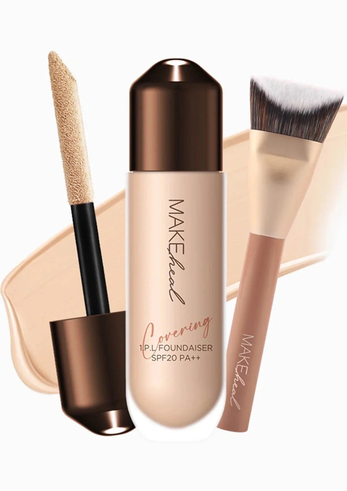 MAKEHEAL [MAKEHEAL] 1.P.L Foundaiser Foundation SPF20 PA++ | Cloud Pang Pang Puff - Image 2 - MAKEHEAL