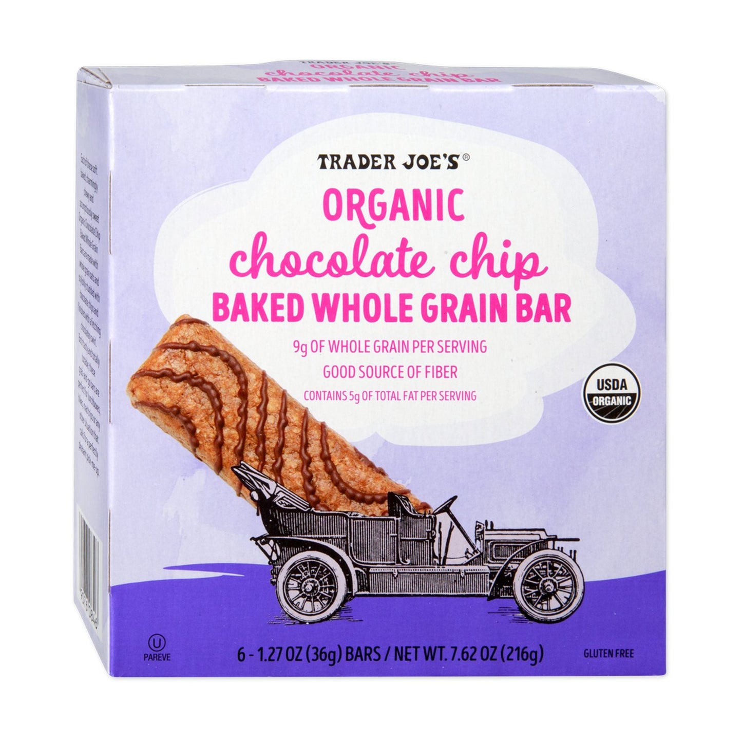 Organic Chocolate Chip Baked Whole Grain Bar