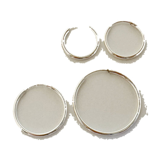 925 Silver Pipe Ring Earrings