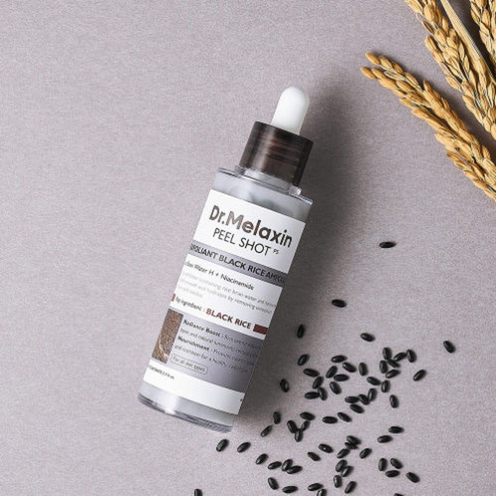 Dr.Melaxin [Dr.Melaxin] Peel Shot Exfoliating Ampoule Duo (Black Rice + Rice) - Image 2