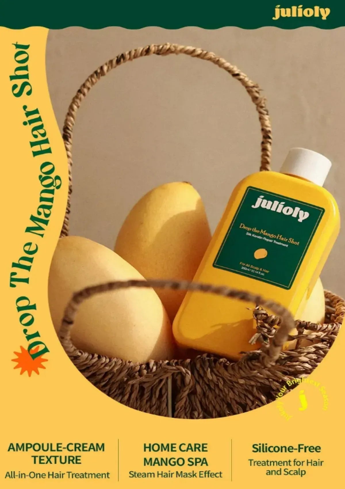 JULIOLY [JULIOLY] Silk Keratin Repair Treatment for Scalp and Hair 300ml - Image 2