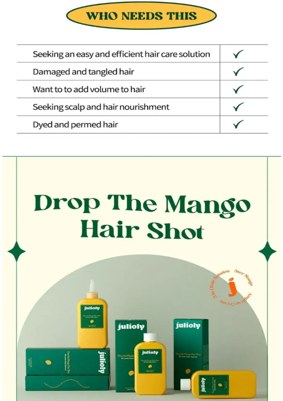 JULIOLY [JULIOLY] Silk Keratin Repair Treatment for Scalp and Hair 300ml - Image 3