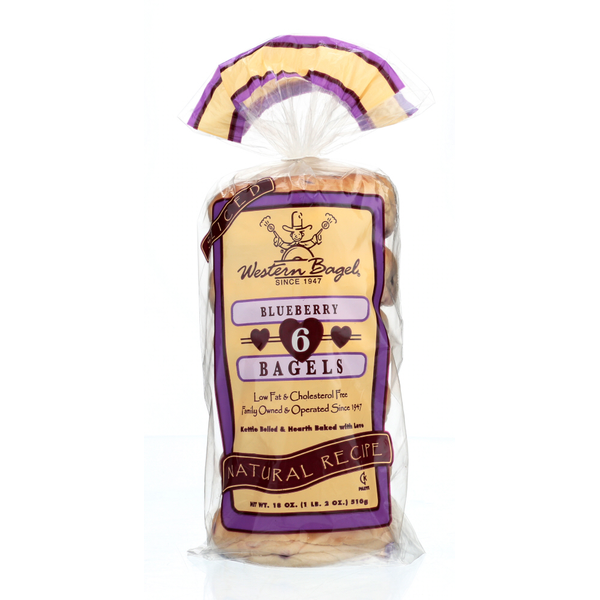 Western Bagel Blueberry Bagels 6 Pack