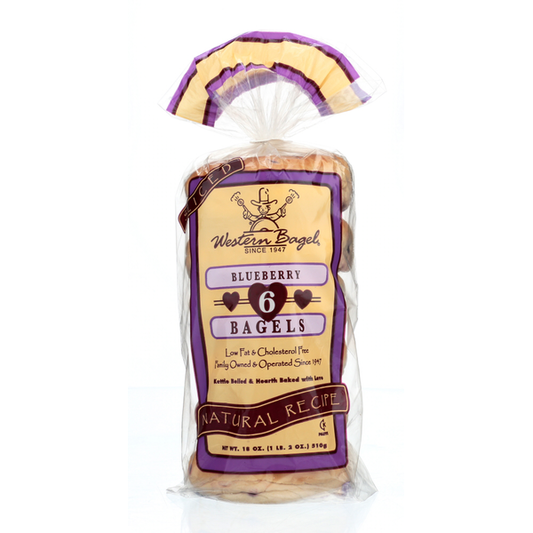 Western Bagel Blueberry Bagels 6 Pack