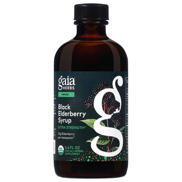 Gaia Herbs Black Elderberry Syrup