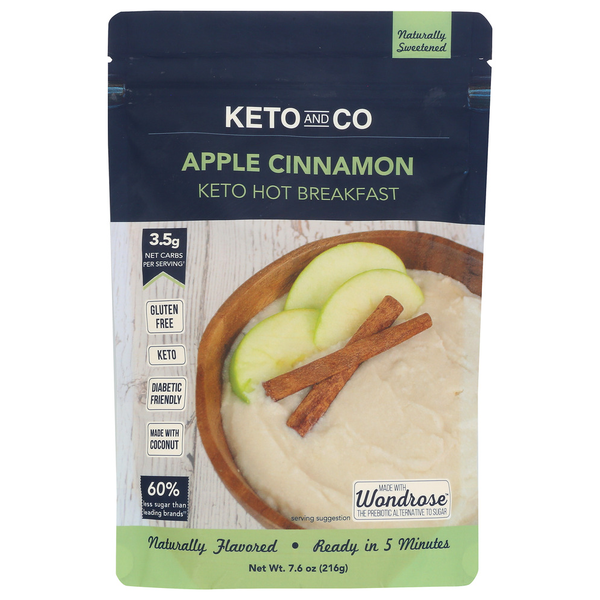 Keto & Co Apple Cinnamon Keto Hot Breakfast