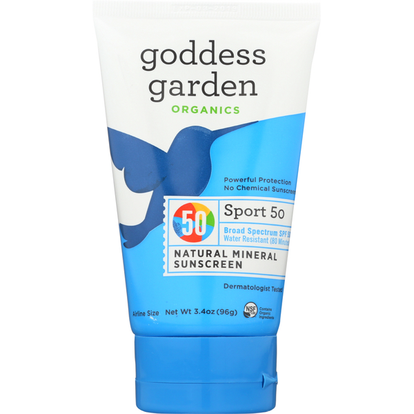 Goddess Garden Natural Sport Sunscreen Spf 50