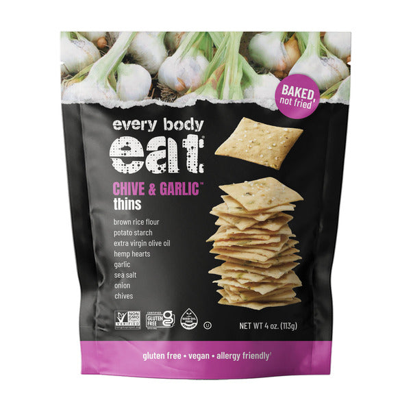 Every Body Eat Chive And Garlic Thins