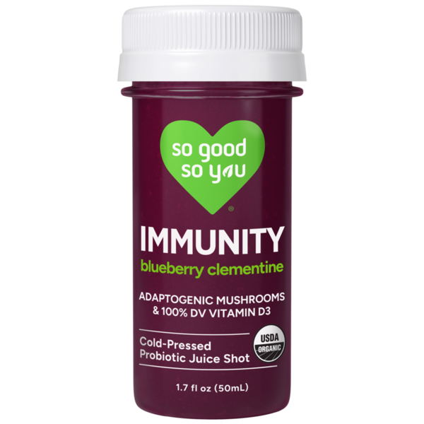 So Good So You Organic Blueberry Clementine Immunity Probiotic Shot