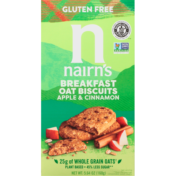 Nairn's Apple & Cinnamon Breakfast Oat Biscuits