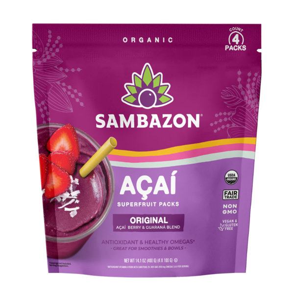 Sambazon Organic Acai & Guarana Smoothie Pack