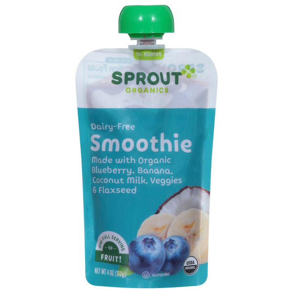 Sprout Organic Organic Blueberry Banana Toddler Smoothie Pouch