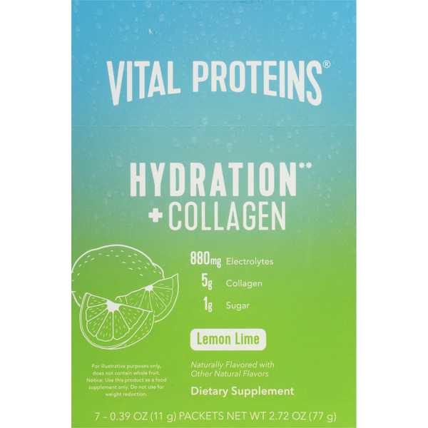 Vital Proteins Lemon Lime Hydration & Collagen 7 Pack