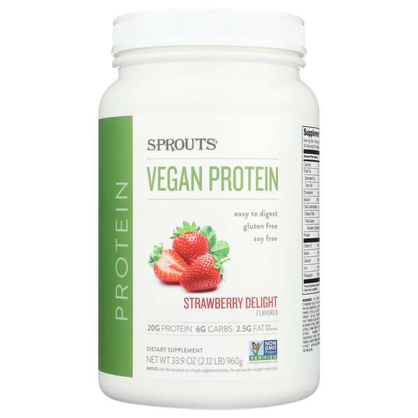 Sprouts Strawberry Delight Vegan Protein