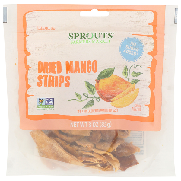 Sprouts No Sugar Added Dried Mango Strips