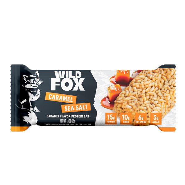Wild Fox Foods Caramel Sea Salt Protein Bar