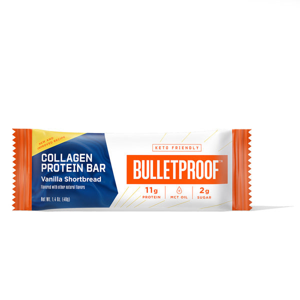 Bulletproof Vanilla Shortbread Collagen Protein Bar