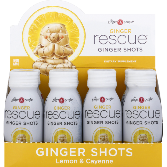 The Ginger People Lemon & Cayenne Rescue Ginger Shots