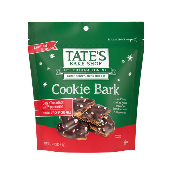 Tate's Bake Shop Dark Chocolate Peppermint Cookie Bark