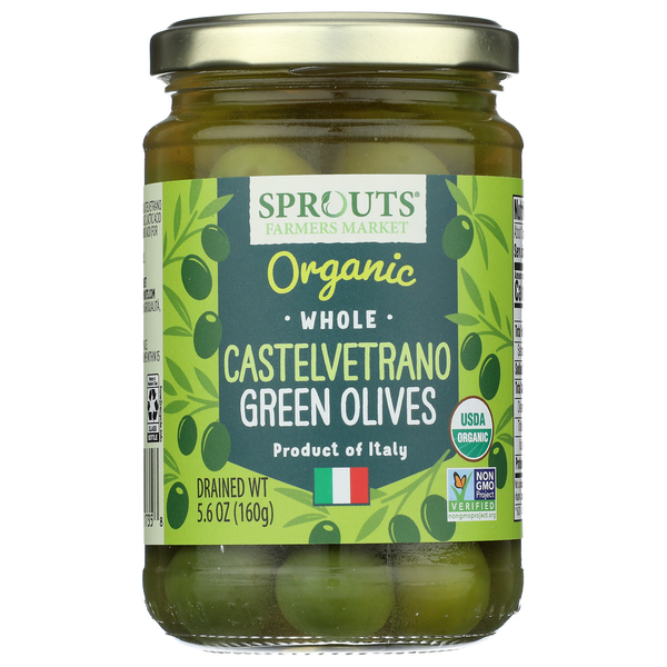 Sprouts Organic Castelvetrano Whole Green Olives