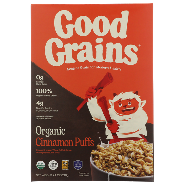 Good Grains Organic Cinnamon Puffs Cereal