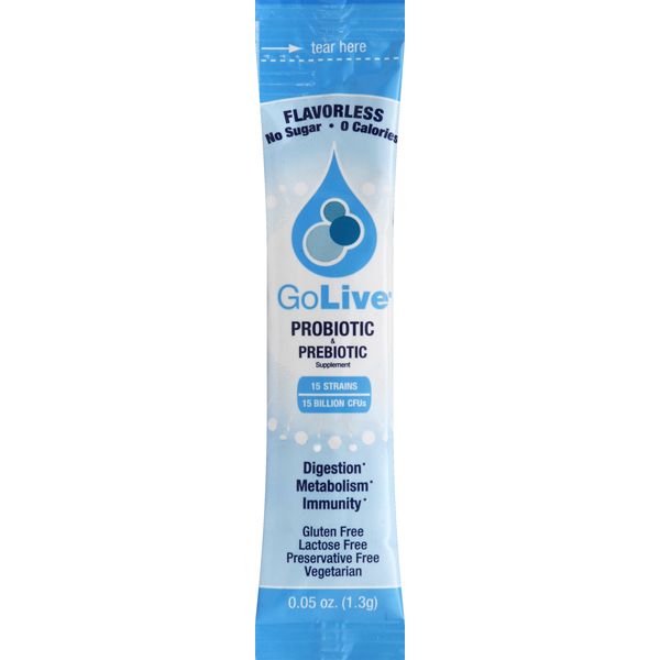 Go Live Probiotics Flavorless Probiotic & Prebiotic Blend