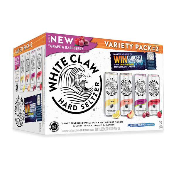 White Claw Hard Seltzer Variety Flavor Collection #2 12 Pack Cans
