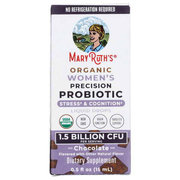 Mary Ruth's Organic Chocolate Women's Precision Probiotic Liquid Drops