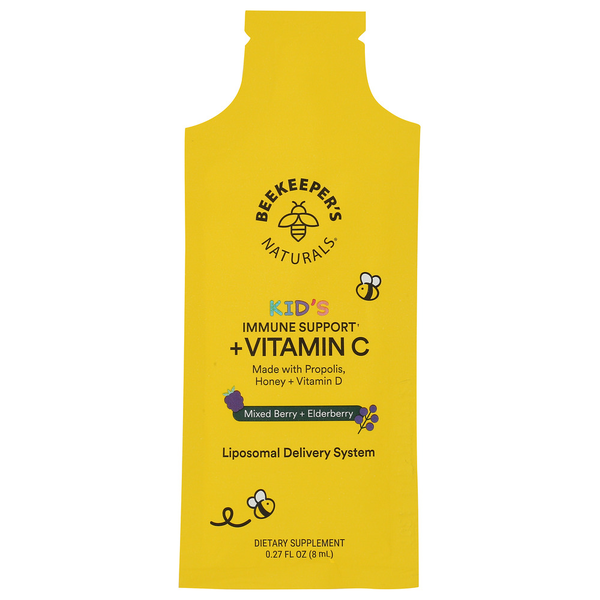 Beekeepers Mixed Berry Elderberry Propolis + Vitamin C Immune Support