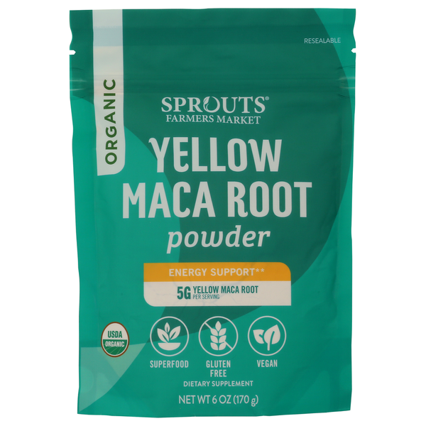 Sprouts Organic Yellow Maca Root Powder