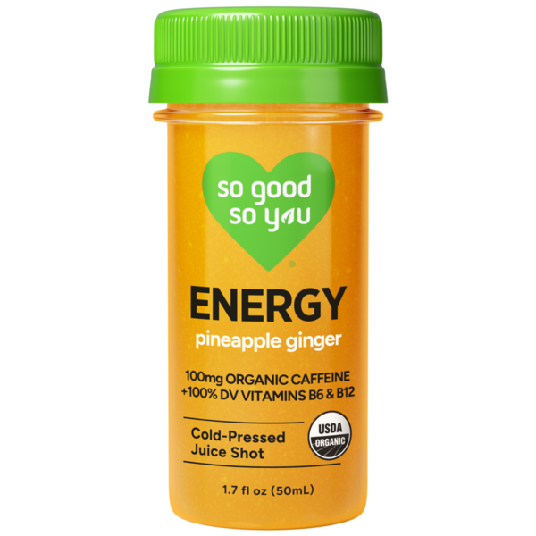 So Good So You Pineapple Ginger Energy Probiotic Juice Shot