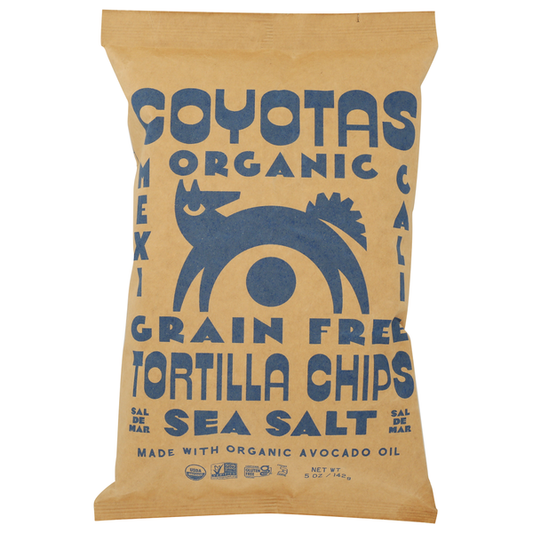 Coyotas Organic Tortillas Organic Sea Salt Grain Free Tortilla Chips Made With Organic Avocado Oil