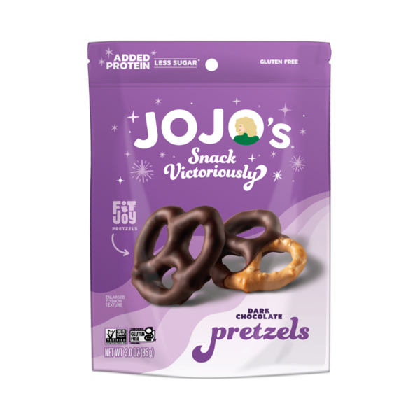 Jojo's Chocolate Dark Chocolate Covered Pretzels