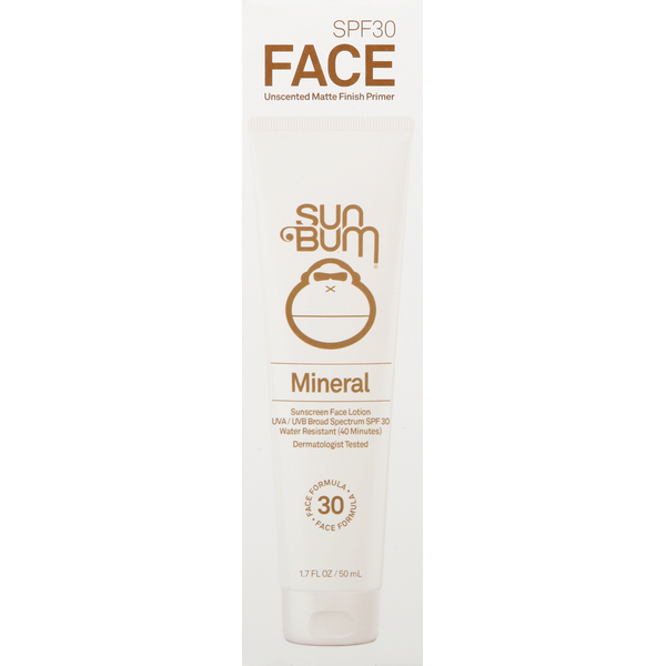 Sun Bum SPF 30 Mineral Sunscreen Face Lotion