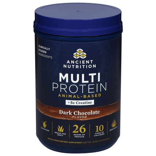 Ancient Nutrition Dark Chocolate Flavor Animal-Based Multi Protein