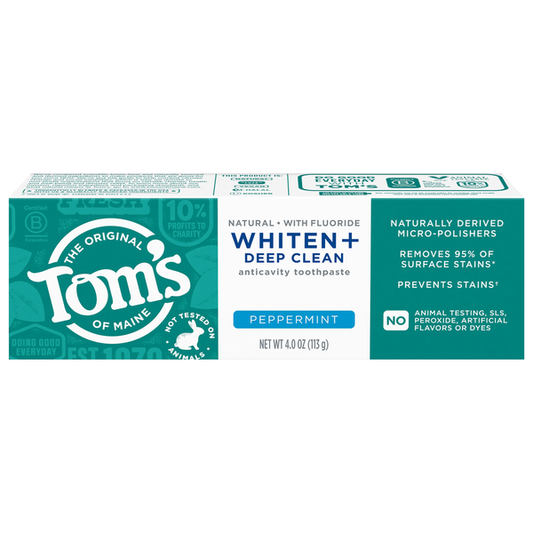 Tom's Of Maine Peppermint Whiten + Deep Clean Toothpaste