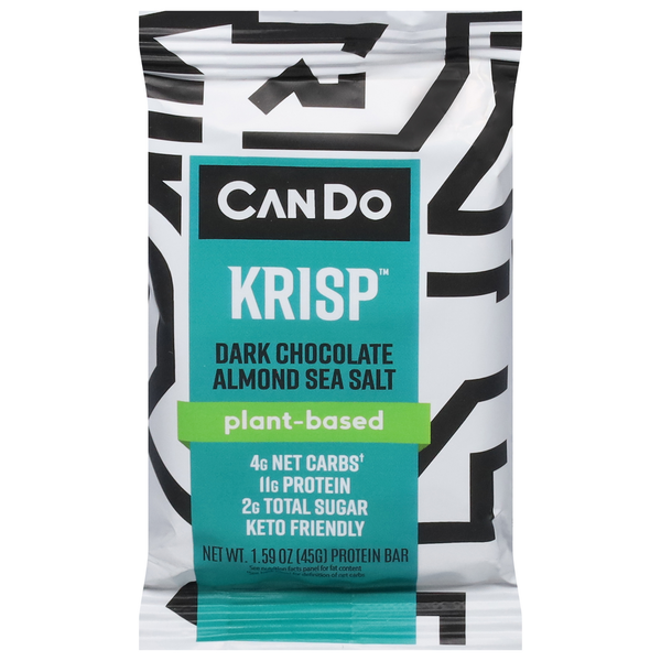 Cando Dark Chocolate Almond Sea Salt Protein Bar