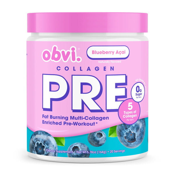 My Obvi Corp Blueberry Acai Pre-Workout Collagen