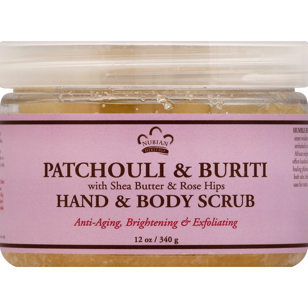 Nubian Heritage Patchouli & Buriti Hand Body Scrub