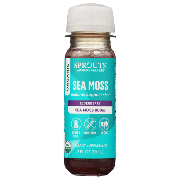 Sprouts Organic Elderberry Sea Moss Support Shot