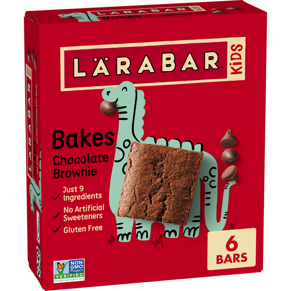 Larabar Chocolate Brownie Kids Bakes Bars 6 Pack