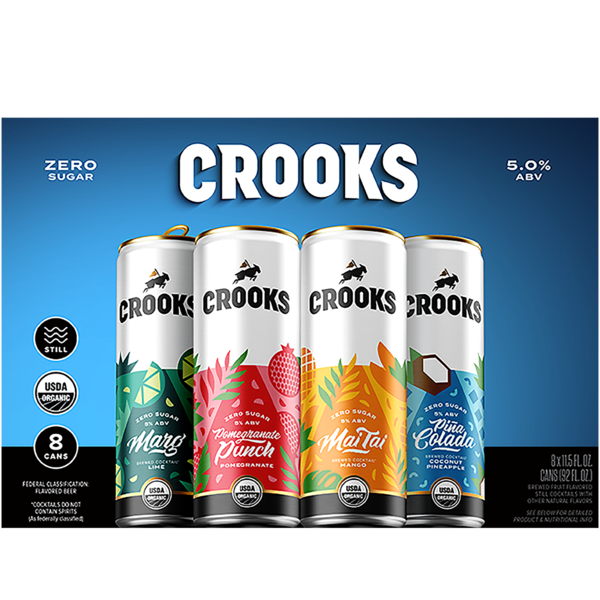 Crooks Crooked Cocktails Variety 8 Pack Cans