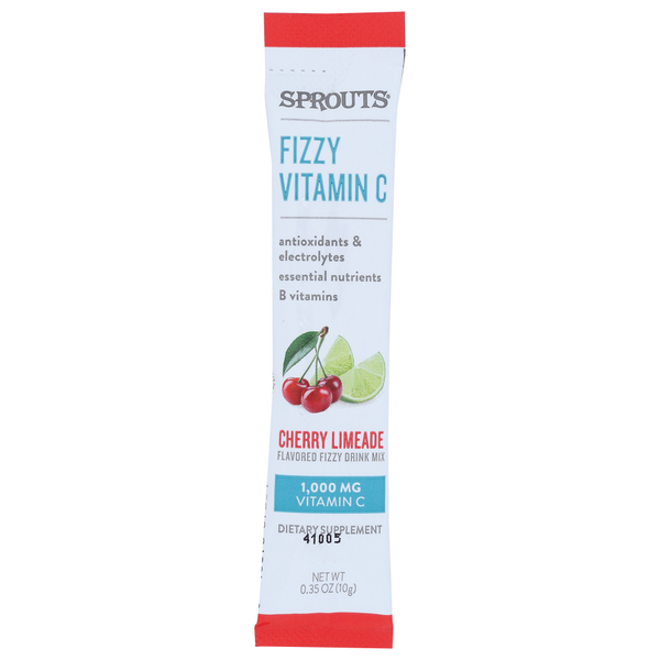 Sprouts Cherry Limeade Fizzy Vitamin C Drink Mix Packet