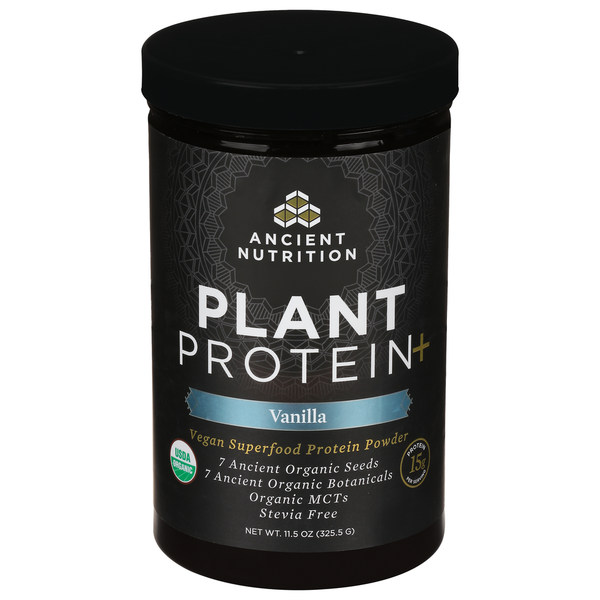 Ancient Nutrition Organic Vanilla Plant Protein Powder