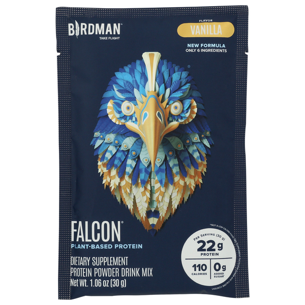 Birdman Vanilla Falcon Plant Protein Powder Packet